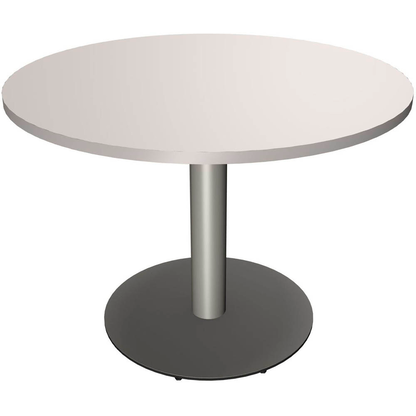 Artikelbild für fm Mehrzwecktisch fastline lichtgrau rund, Säulenfuß silber, 100,0 x 100,0 x 72,0 cm, Artikelnummer 268213