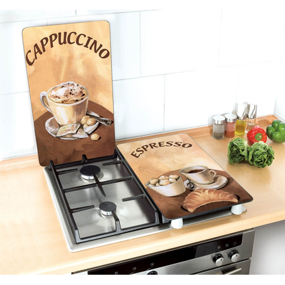 Artikelbild 7 für WENKO Herdabdeckplatten Kaffee braun, 2 St., Artikelnummer 528731