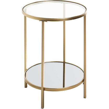 Artikelbild für HAKU Möbel Beistelltisch rund Spiegel, Sicherheitsglas gold 39,0 x 39,0 x 55,0 cm, 1 St., Artikelnummer 772461