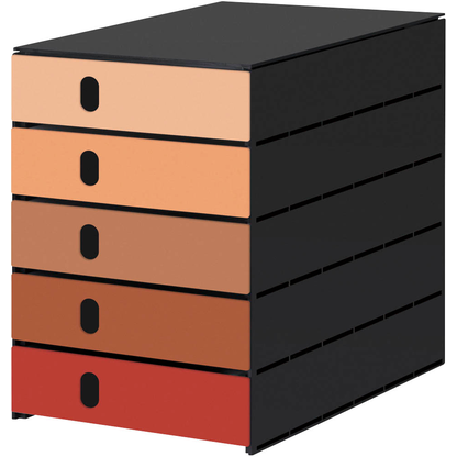 Artikelbild für styro Schubladenbox styroval pro Emotions Herbst orange, braun, rot 14-8000.HE, DIN A4 mit 5 Schubladen, 1 St., Artikelnummer 660591
