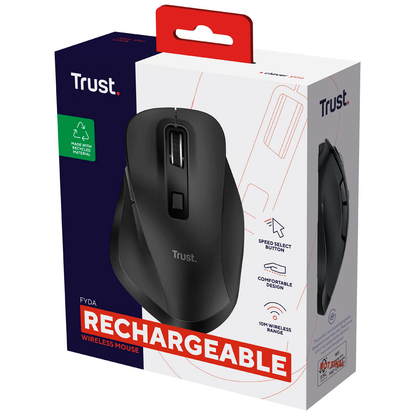 Artikelbild 8 für Trust Fyda Comfort Eco Maus ergonomisch kabellos schwarz, Artikelnummer 975401
