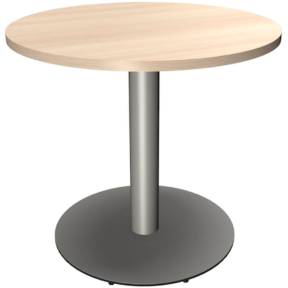 Artikelbild für fm Konferenztisch Sidney akazie rund, Säulenfuß silber, 80,0 x 80,0 x 70,0 - 113,5 cm, Artikelnummer 268221