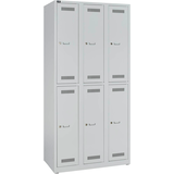 Artikelbild 1 für BISLEY LIGHT Spind lichtgrau GL09T2645, 6 Schließfächer 90,0 x 50,0 x 185,0 cm, Artikelnummer 280212