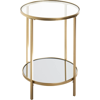 Artikelbild 3 für HAKU Möbel Beistelltisch rund Spiegel, Sicherheitsglas gold 39,0 x 39,0 x 55,0 cm, 1 St., Artikelnummer 772461