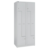 Artikelbild 1 für BISLEY LIGHT Z-Spind lichtgrau GL08Z645, 4 Schließfächer 80,0 x 50,0 x 185,0 cm, Artikelnummer 280224