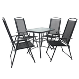 Artikelbild 1 für VCM my garden Sitzgruppe anthrazit Textilene, Metall, 5-teilig, Artikelnummer 914521