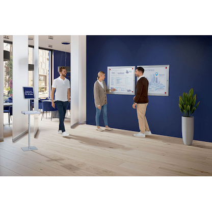 Artikelbild 2 für FRANKEN Schaukasten PRO silber 21x DIN A4 161,5 x 4,6 x 99,0 cm, 1 St., Artikelnummer 534875