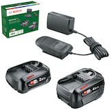 Artikelbild 1 für BOSCH Home & Garden Werkzeugakkus mit Ladegerät Starter-Set 18V Li-Ion 1x 2,0 + 1x 4.0 Ah, Artikelnummer 507679