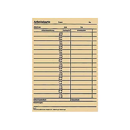 Artikelbild für BÜRK MOBATIME Stempelkarten Typ 10, 500 St., Artikelnummer 494815