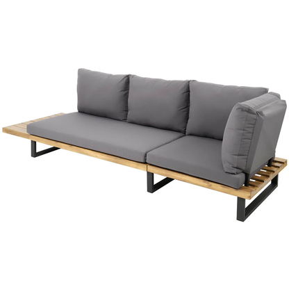 Artikelbild 3 für Garden Pleasure Loungegruppe ACAPULCO anthrazit, schwarz Holz, Metall, 13-teilig, Artikelnummer 897732