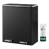 Artikelbild 1 für SONGMICS Mülltrenner 2x 30,0 l schwarz, 1 St., Artikelnummer 261679