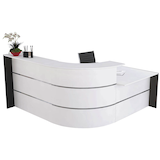 Artikelbild 1 für Kerkmann Empfangstheke BARI L-Form, weiß, anthrazit 235,0 x 200,0 x 112,0 cm, Artikelnummer 690490