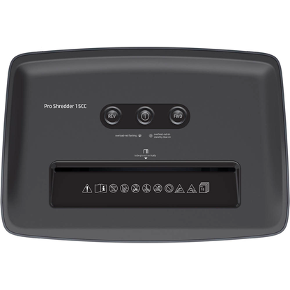 Artikelbild 7 für HP Pro Shredder 15CC Aktenvernichter mit Partikelschnitt P-4, 4 x 35 mm, bis 15 Blatt, schwarz, Artikelnummer 311243