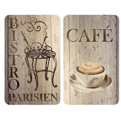 Artikelbild für WENKO Herdabdeckplatten Bistro braun, 2 St., Artikelnummer 530358