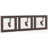 Artikelbild 1 für HAKU Möbel Wandgarderobe 18321 braun Holz 3 Haken 58,0 x 18,0 cm, Artikelnummer 551624