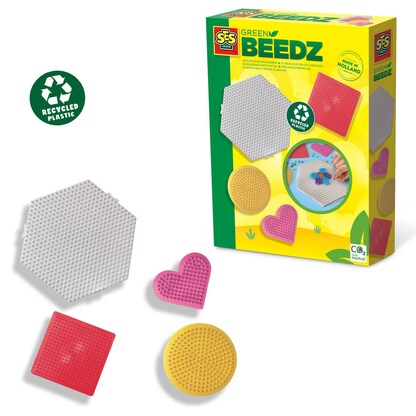 Artikelbild für SES Creative® Bügelperlen Stiftplatten Set GREEN BEEDZ mehrfarbig, Artikelnummer 110567