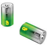 Artikelbild 1 für GP Batterien SUPER Alkali-Mangan Mono D 1,5 V, 2 St., Artikelnummer 219958
