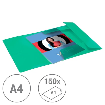 Artikelbild 3 für VON LEITZ Sammelmappe DIN A4 grün, 1 St., Artikelnummer 634947