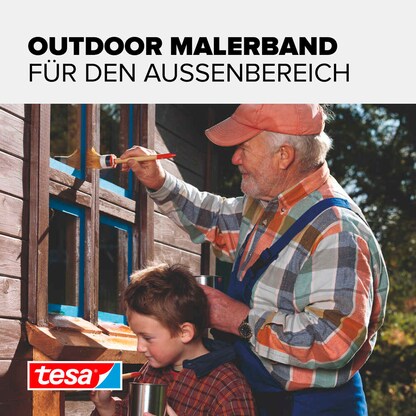 Artikelbild 6 für tesa PROFESSIONAL OUTDOOR Kreppband blau 38,0 mm x 25,0 m 1 Rolle, Artikelnummer 723696