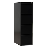 Artikelbild 1 für Gürkan Hängeregistraturschrank schwarz 4 Schubladen 40,0 x 62,0 x 132,0 cm, 1 St., Artikelnummer 889605