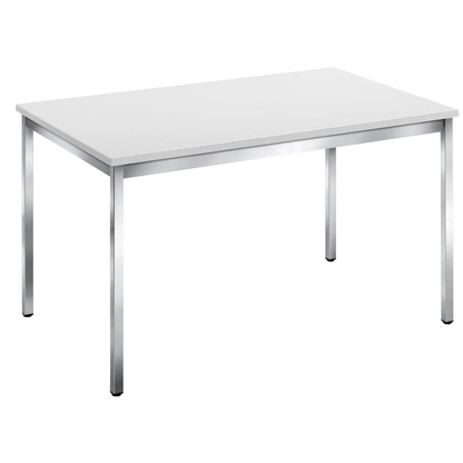 Artikelbild für SODEMATUB Mehrzwecktisch weiß rechteckig, Vierkantrohr chrom, 120,0 x 80,0 x 74,0 cm, Artikelnummer 405035