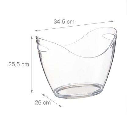 Artikelbild 3 für relaxdays Flaschenkühler transparent, Artikelnummer 400881