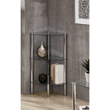 Artikelbild 2 für HAKU Möbel Eckregal chrom 46,0 x 32,0 x 77,0 cm, 1 St., Artikelnummer 559127