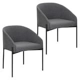 Artikelbild 1 für meet powered by PAPERFLOW Sessel MILO anthrazit schwarz Stoff 57,0 x 50,0 x 71,0 cm, 1 St., Artikelnummer 590439