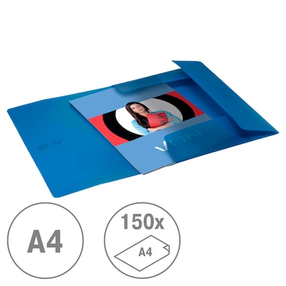 Artikelbild 3 für VON LEITZ Sammelmappe DIN A4 blau, 1 St., Artikelnummer 634976