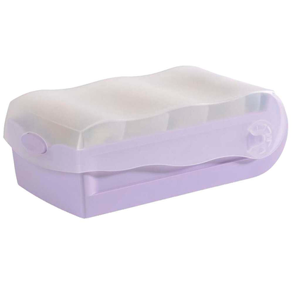 Artikelbild 2 für HAN CROCO Karteikasten DIN A8 für 500 Karteikarten pastelllila-transparent mit Deckel, Artikelnummer 372858