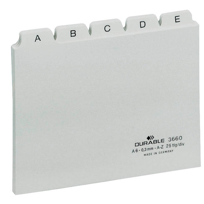 Artikelbild 2 für DURABLE Karteikartenregister A-Z weiß, Artikelnummer 258018