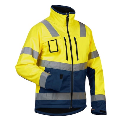 Artikelbild für BLAKLÄDER® unisex Warnjacke 4900 gelb, marine Größe XL, Artikelnummer 741304