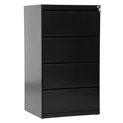 Artikelbild für Gürkan Hängeregistraturschrank schwarz 4 Schubladen 76,0 x 62,0 x 132,0 cm, 1 St., Artikelnummer 889636