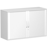 Artikelbild 1 für geramöbel Flex Rollladenschrank lichtgrau, silber 1 Fachboden 120,0 x 42,5 x 72,0 cm, Artikelnummer 876918