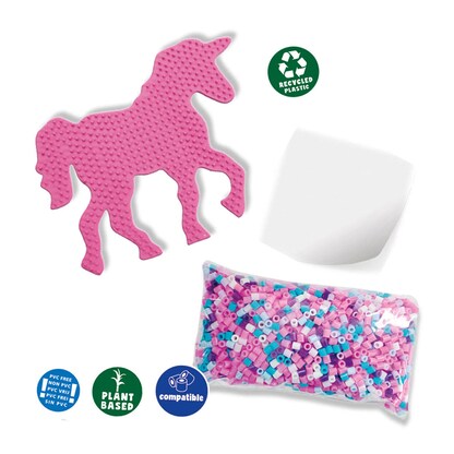 Artikelbild 3 für SES Creative® Bügelperlen Set GREEN BEEDZ Einhorn mehrfarbig, Artikelnummer 110629