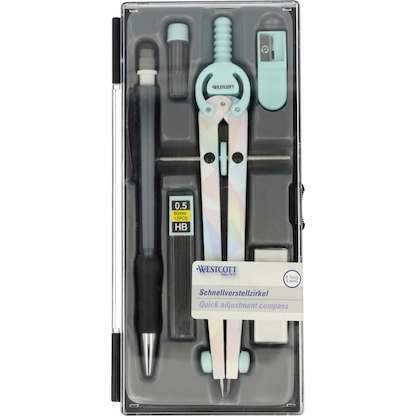 Artikelbild für WESTCOTT Zirkel pastell, mint, 1 St., Artikelnummer 648739