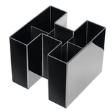 Artikelbild 1 für HAN Stiftehalter BRAVO schwarz Kunststoff 5 Fächer 10,9 x 10,9 x 9,0 cm, Artikelnummer 663237