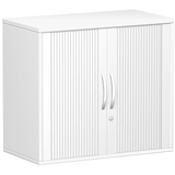 Artikelbild 1 für geramöbel Flex Rollladenschrank weiß, silber 1 Fachboden 80,0 x 42,5 x 72,0 cm, Artikelnummer 876944