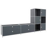 Artikelbild 1 für viasit Sideboard System4, 83904 anthrazit 227,9 x 40,4 x 118,2 cm, 1 St., Artikelnummer 504262