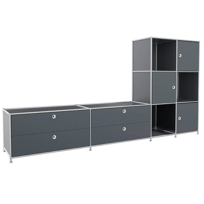 Artikelbild für viasit Sideboard System4, 83904 anthrazit 227,9 x 40,4 x 118,2 cm, 1 St., Artikelnummer 504262