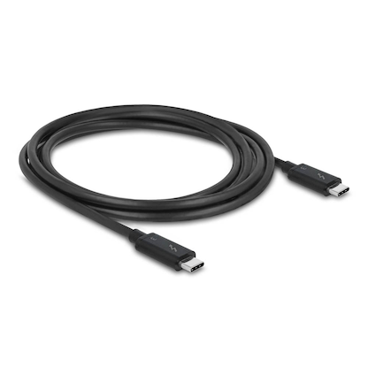 Artikelbild 2 für DeLOCK Thunderbolt 3 USB-C-Stecker Kabel 3A 2,0 m schwarz, 1 St., Artikelnummer 894901