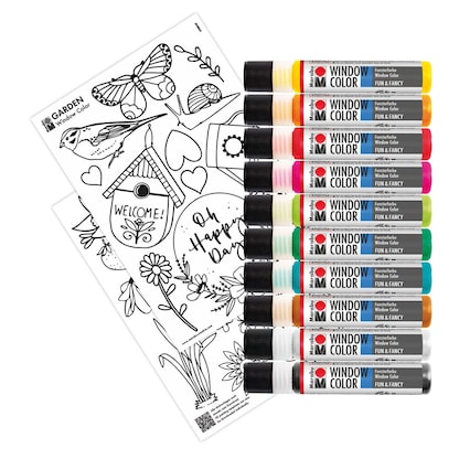 Artikelbild 3 für Marabu Garden Fenstermalfarben farbsortiert 10x 25,0 ml, Artikelnummer 131179