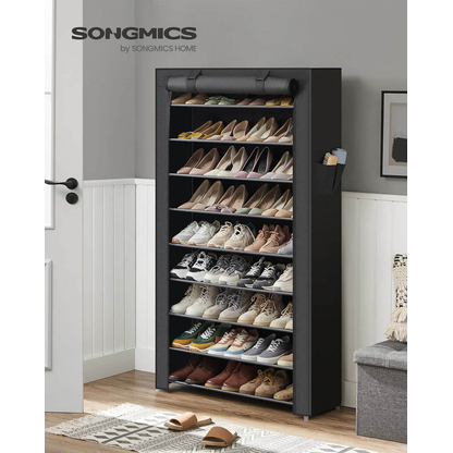 Artikelbild 4 für SONGMICS Schuhregal schwarz 88,0 x 28,0 x 160,0 cm, 1 St., Artikelnummer 262236