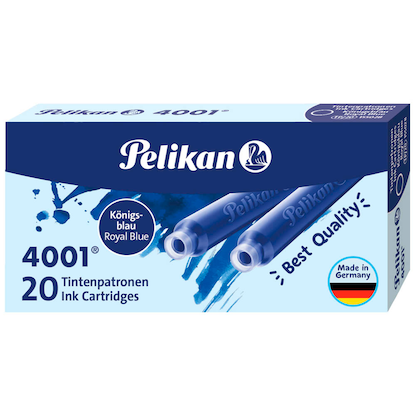 Artikelbild für Pelikan Tintenpatronen für Füller 4001® königsblau, 20 St., Artikelnummer 574169