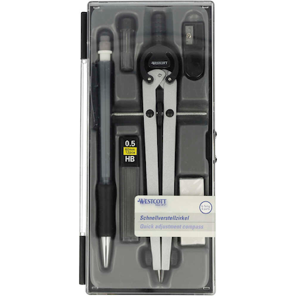 Artikelbild für WESTCOTT Zirkel grau, 1 St., Artikelnummer 648806