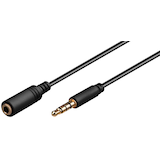 Artikelbild 1 für goobay 3,5 mm Klinkenkabel 1,0 m schwarz, 1 St., Artikelnummer 270905