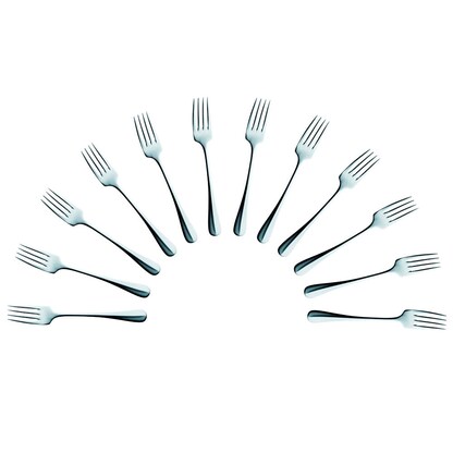Artikelbild für solex® Dessertgabeln Baguette silber, 12 St., Artikelnummer 984229