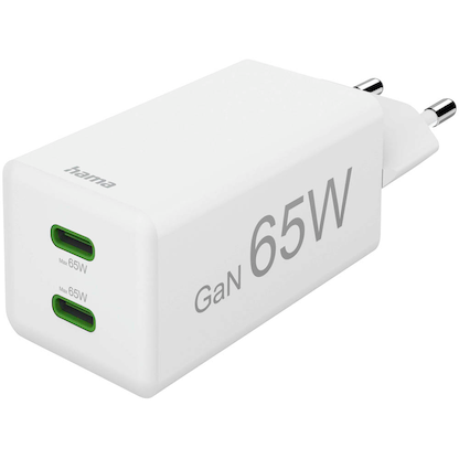 Artikelbild für hama GaN-Ladeadapter weiß, 65 Watt, Artikelnummer 280657