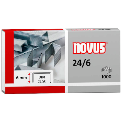 Artikelbild für novus Heftklammern 24/6, 1.000 St., Artikelnummer 692475