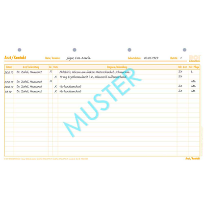 Artikelbild für BOI Arzt/Kontakt (A) + (S) Formulare, 50 St., Artikelnummer 702049
